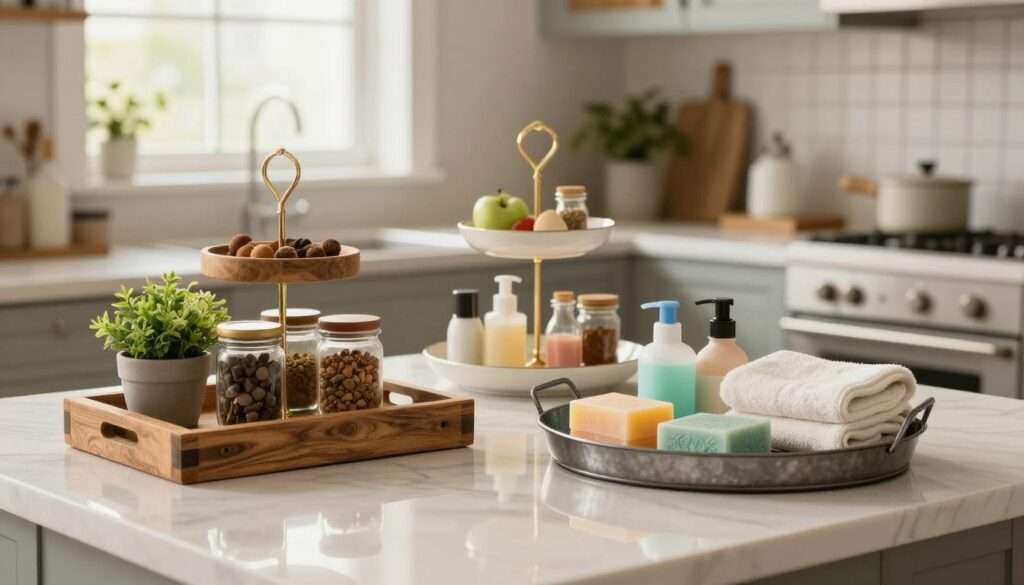 Best Tiered Trays for Kitchen & Bathroom Counters